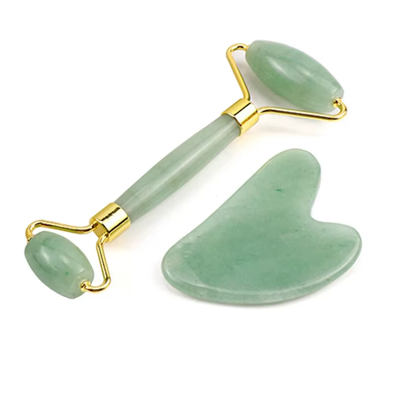 Jade Roller Gua Sha ensemble rouleau Facial masseur visage corps cou ascenseur serrer minceur outils de soins de la peau