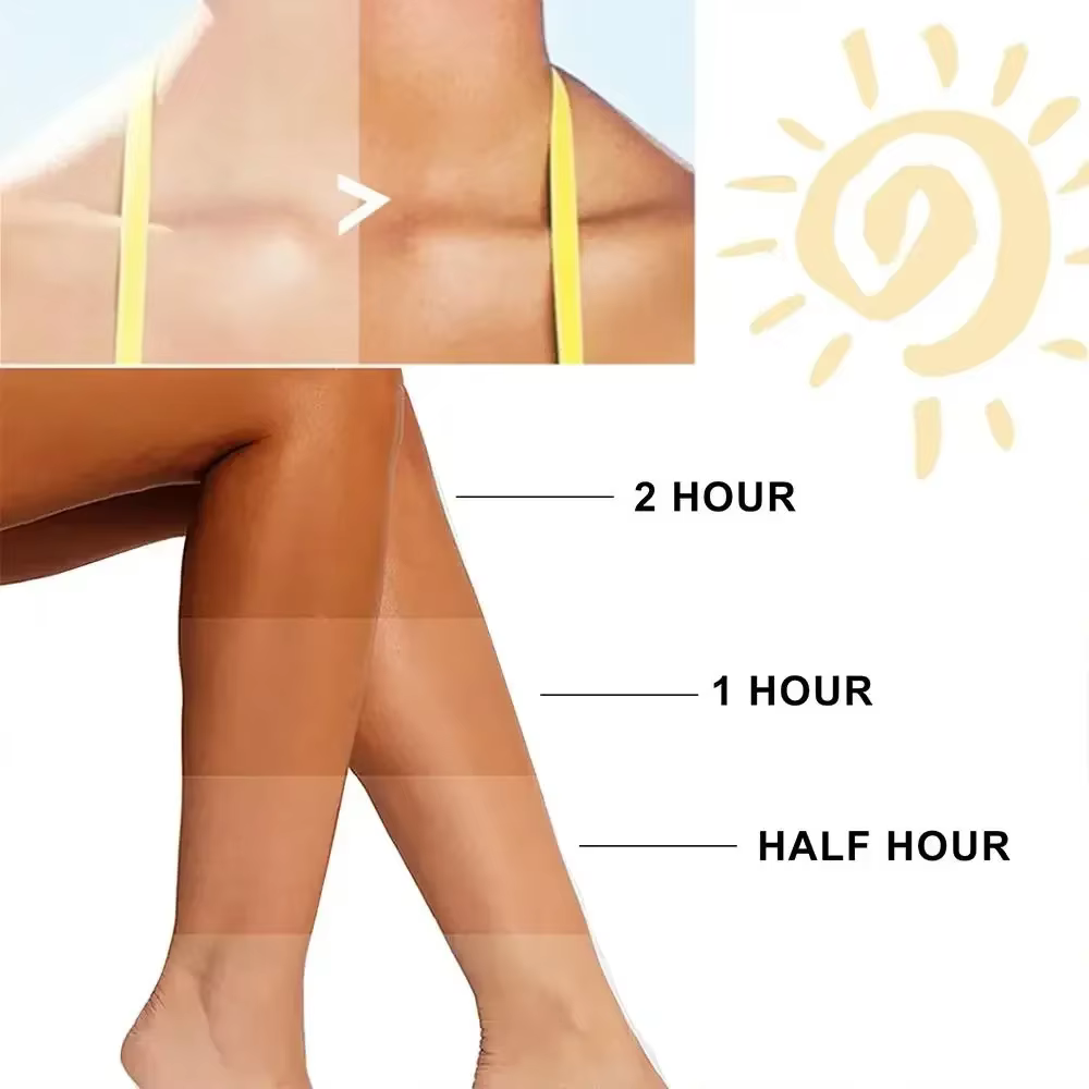 Crème Bronzante Visage et Corps Longue Durée – Autobronzant Naturel Nourrissant et Protecteur Contre les Rayons UV