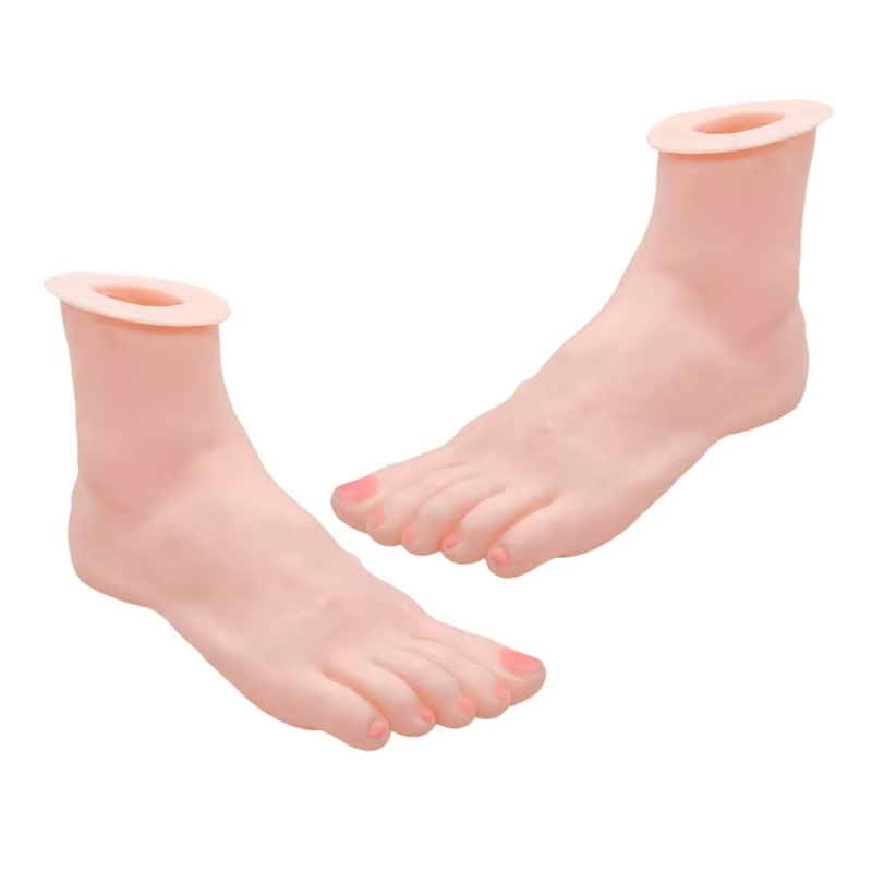 Modèle main pied en Silicone Flexible, avec articulations mobiles, pour présentoir bijoux C1FC