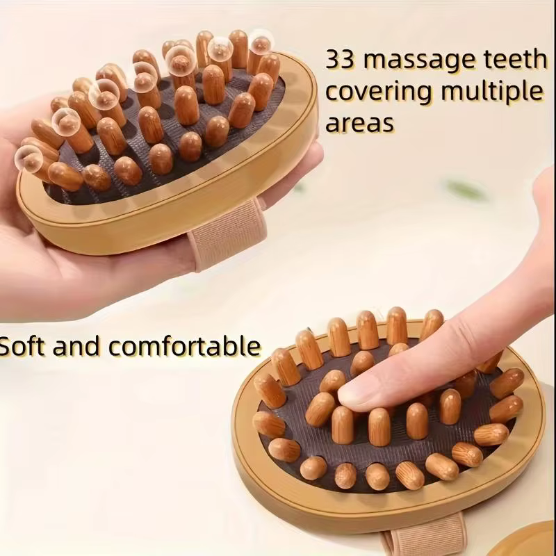 Brosses de massage brunes pour le corps