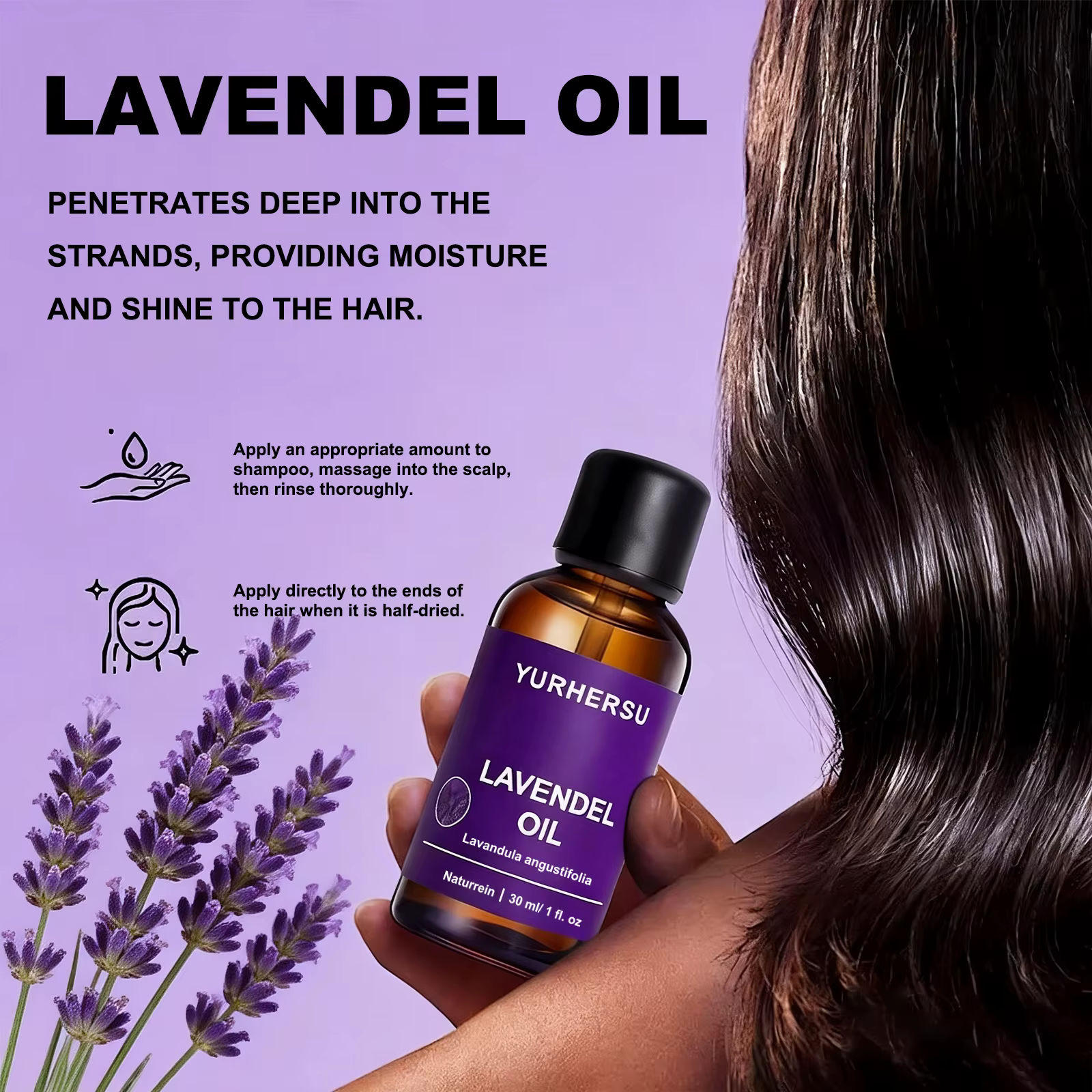 Huile de lavande pure pour la peau-30ml