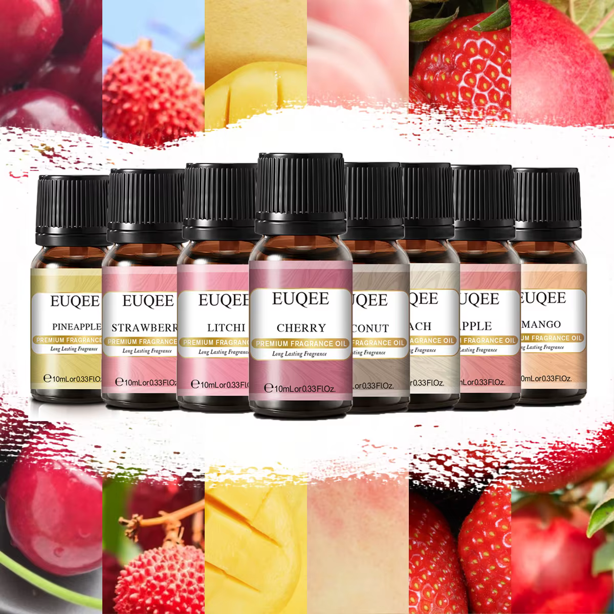 EUQEE 10ML 10ML huile parfumée de fruits sucrés pour l'aromathérapie