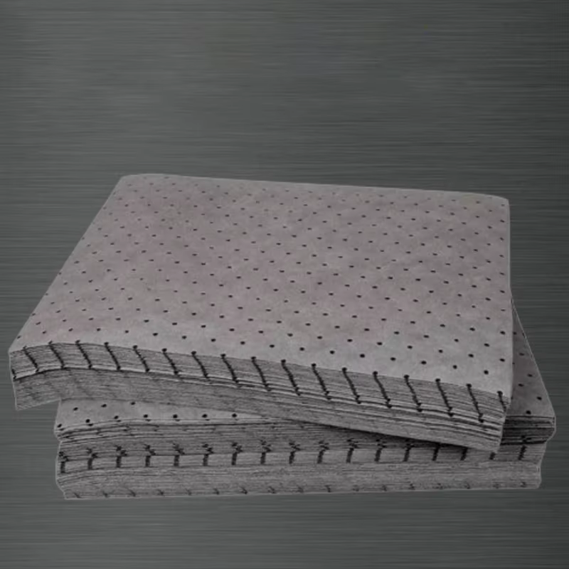 Tampons absorbant l'huile, tapis absorbant les déversements, tampons anti-déversement d'huile pour fluides à base d'huile et à base d'eau, tampons liquides pour maison Garage 25x33cm