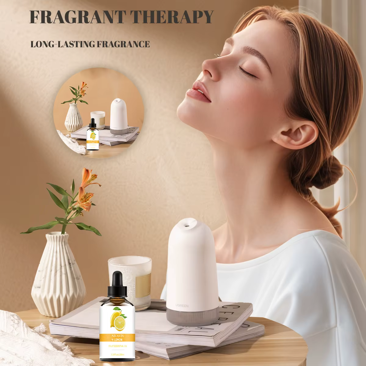 NIVAVIN Huile essentielle de citron 30ml/60ml/100ml