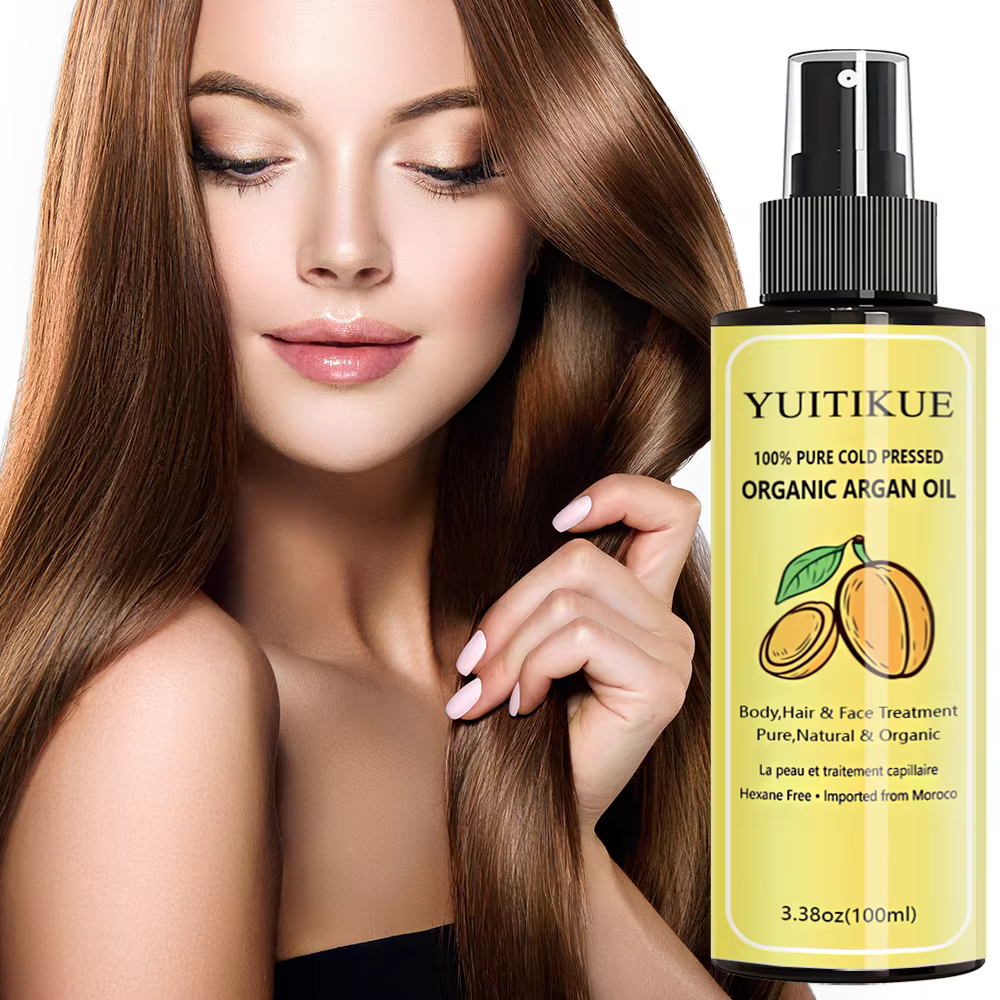 Huile d'Argan Biologique Pressée à Froid 100% Pure YUITIKUE | Pour le corps