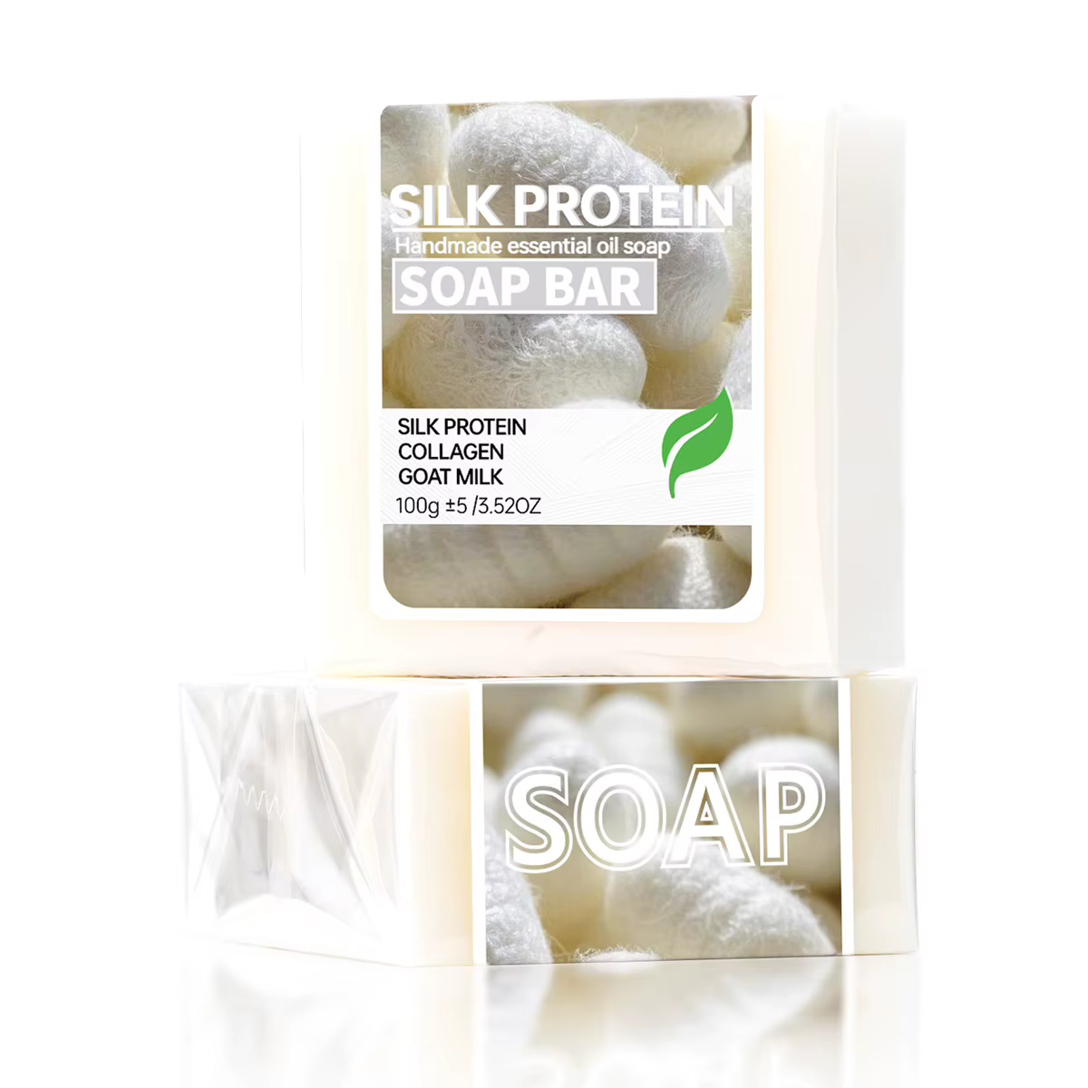 Savon artisanal brossé à protéines de soie 100G