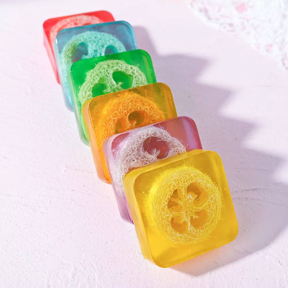 Savon Loofah à l'huile de lavande biologique