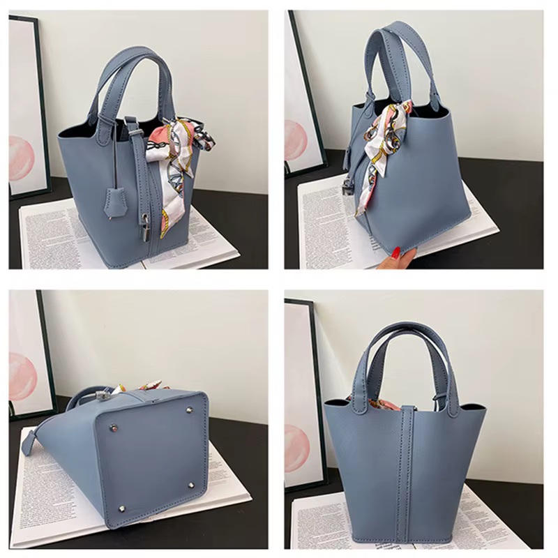 Sac à main en cuir PU pour femme, couture à la main avec accessoires, produit semi-fini, matériel de sac, bricolage, 1 ensemble