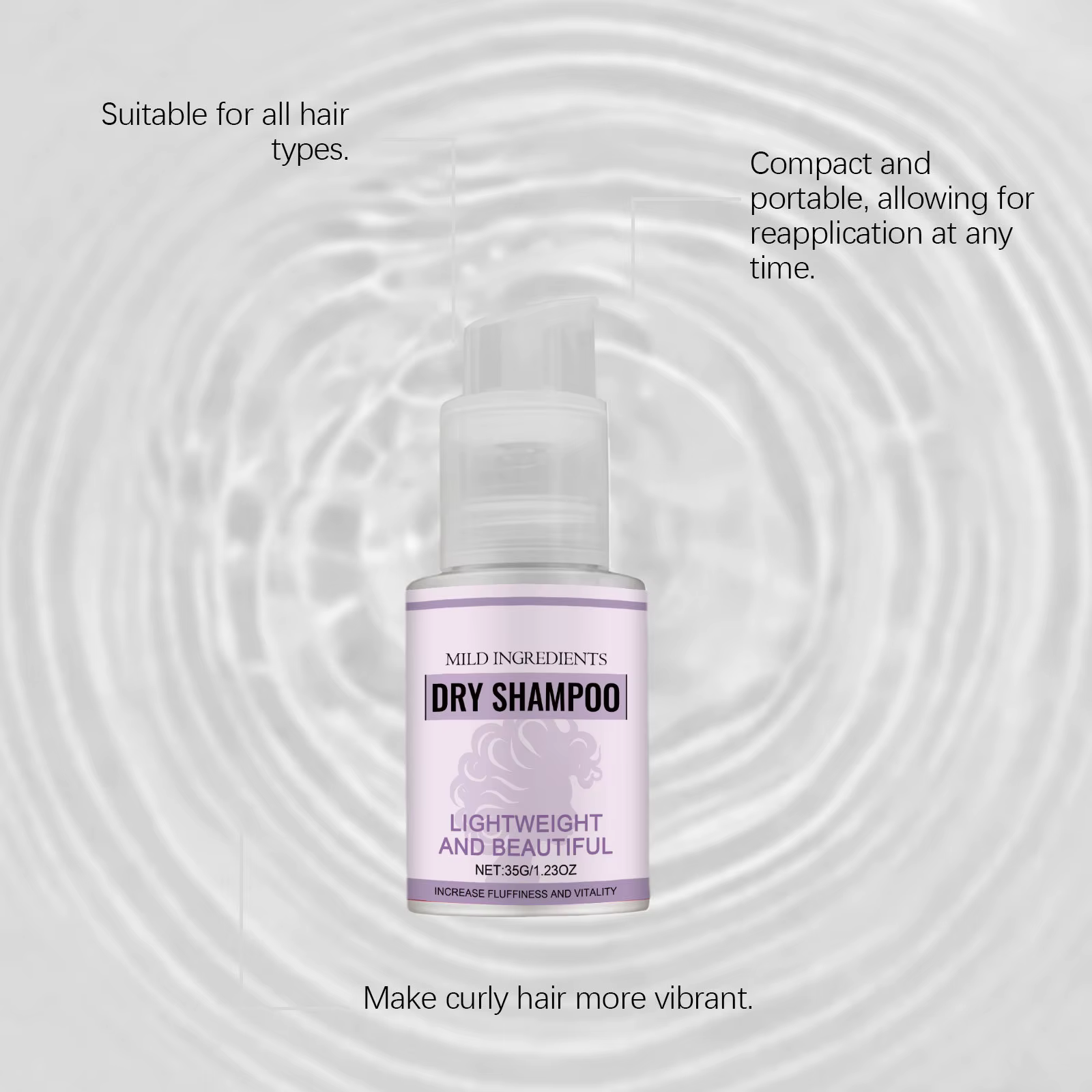 Shampooing Sec en Spray Contrôle Sébum Volumisant Lissant Nourrissant Épaississant Hydratant Format Voyage Léger Longue Durée Rafraîchisseur Capillaire Effet Volume