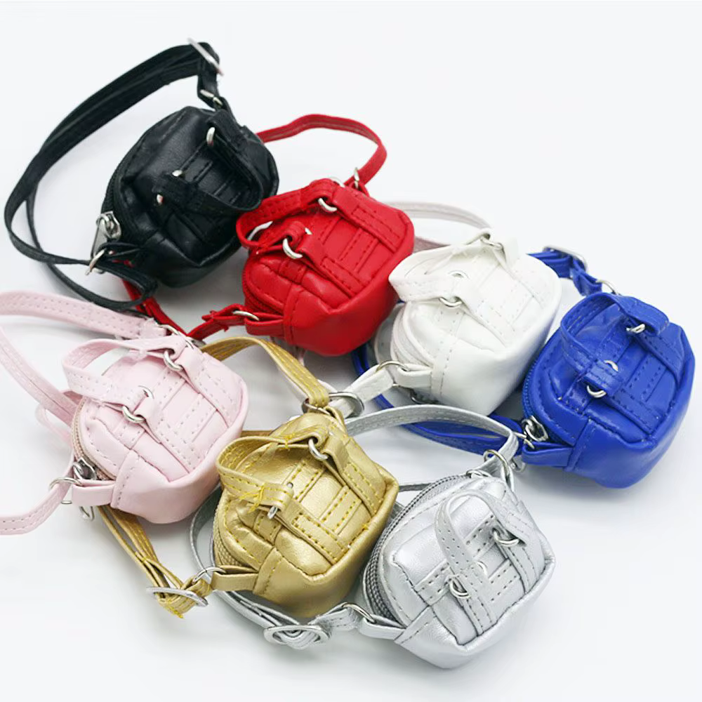 Cute Mini Handmade Doll Crossbody Bag For 1/6 1/8 BJD Handbag Shoulder Bags