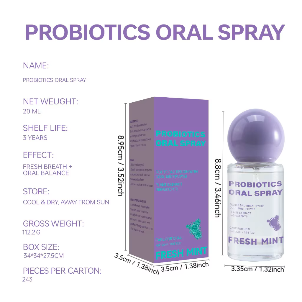 Spray buccal à menthe fraîche longue durée