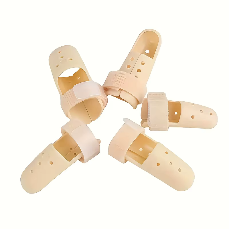 Attelle de doigt réglable 5 pièces pour hommes et femmes-matériau PE Durable, soutien des blessures et Protection sportive, conception respirante