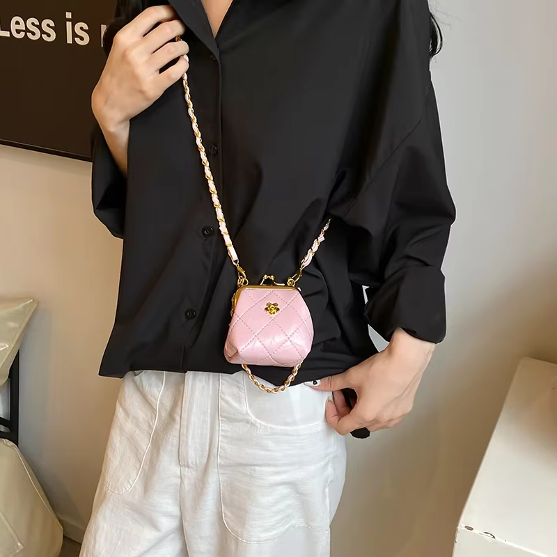 Mini sac à bandoulière pour femme, sac à main de luxe, porte-monnaie JOinitiated, sac à rouge à lèvres à clip mignon, sac Hobo pour femme, super designer