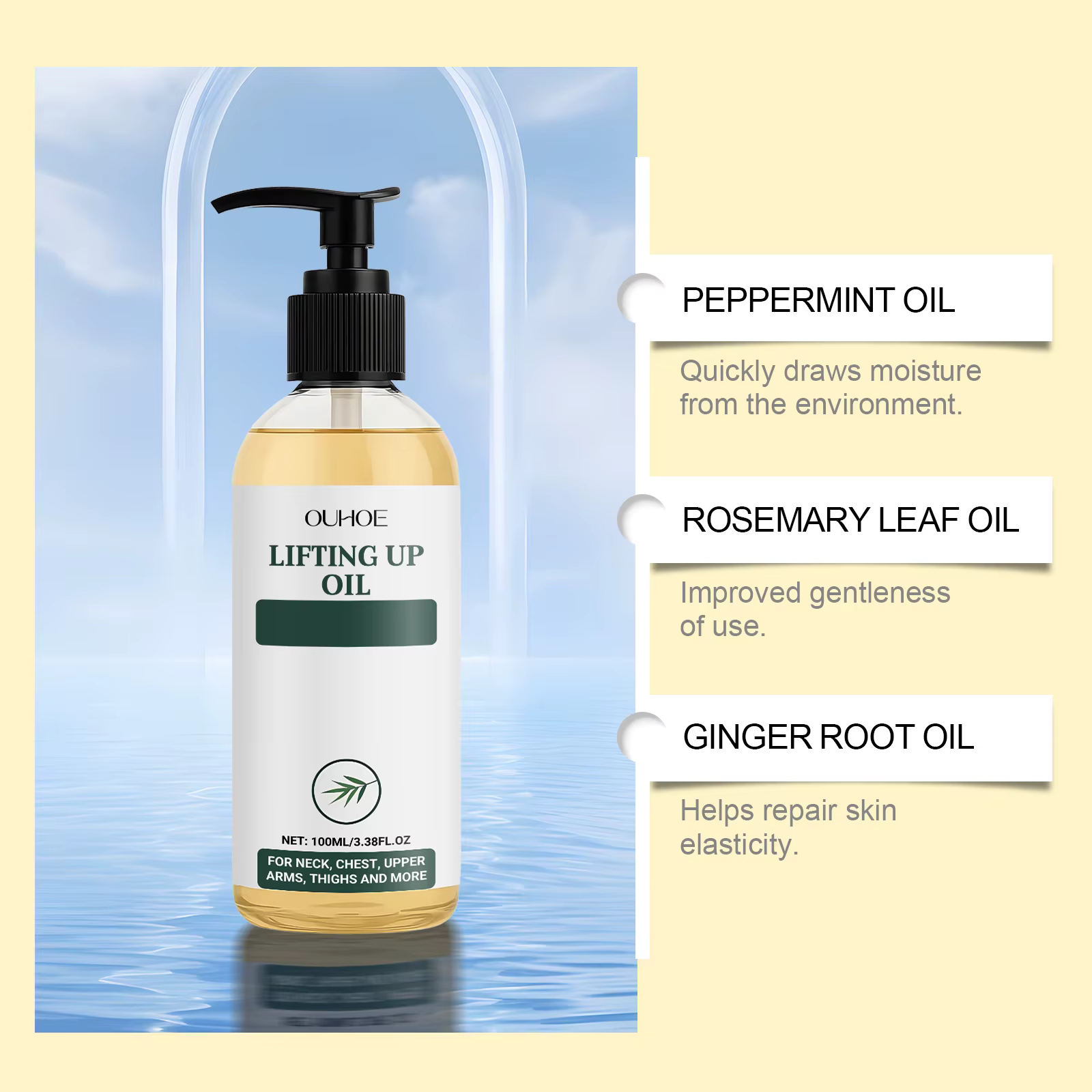 Huile Essentielle Hydratante Quotidienne pour la Peau – Soin Doux et Confortable pour une Hydratation Corporelle