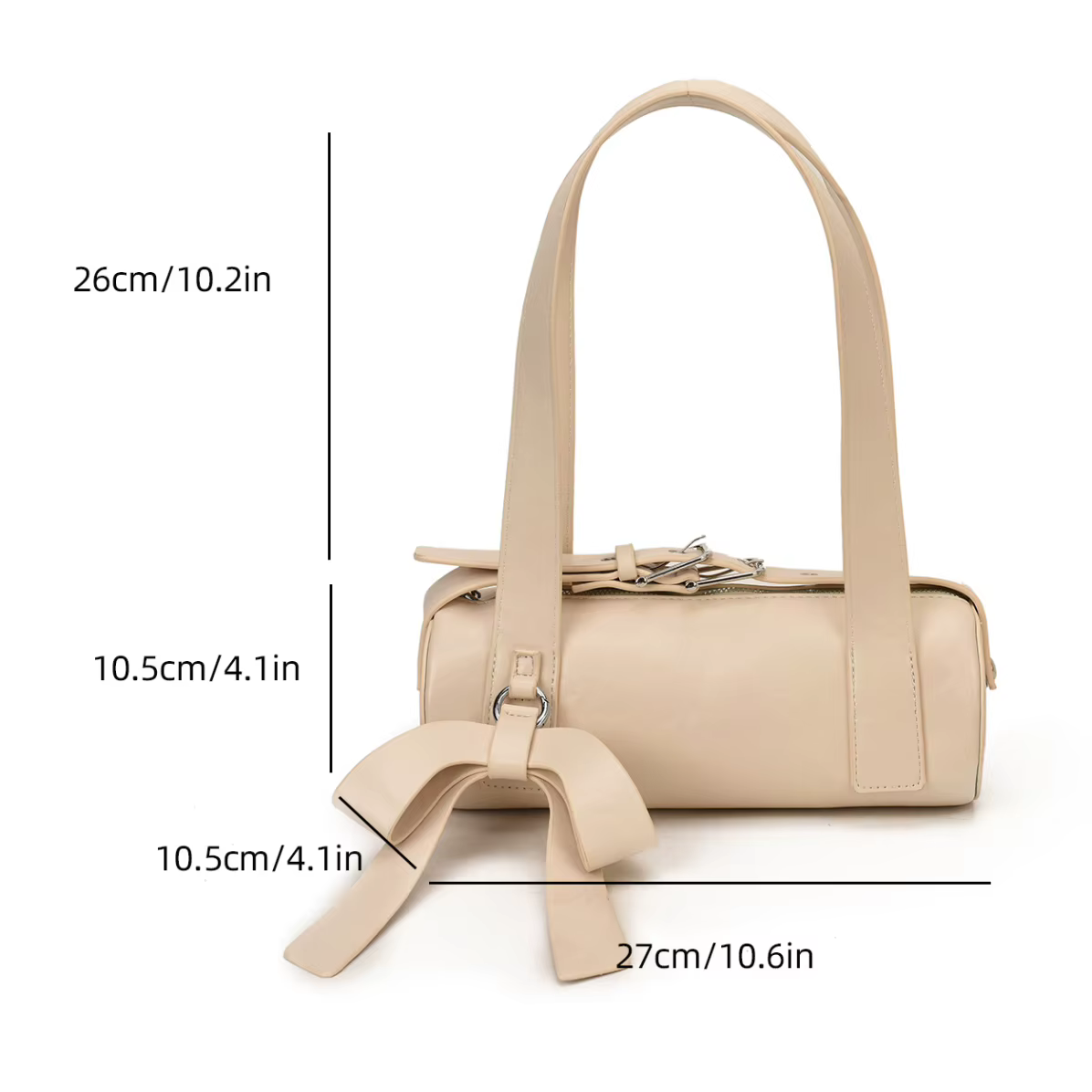 Boucle de ceinture Design sac à bandoulière accessoire arc sac à main rétro en cuir Pu femme sac Style coréen Y2K sous les bras sac à main pochette