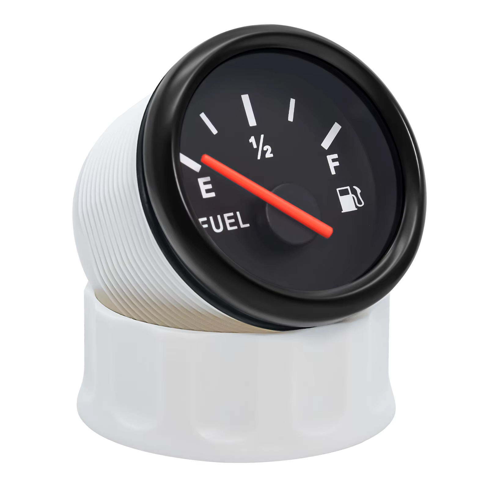 Jauge de niveau d'eau personnalisée 2 "52mm avec lumière rouge 90-0 ohm, indicateur de niveau de carburant, indicateur de niveau de réservoir d'huile pour voiture, bateau, Yacht