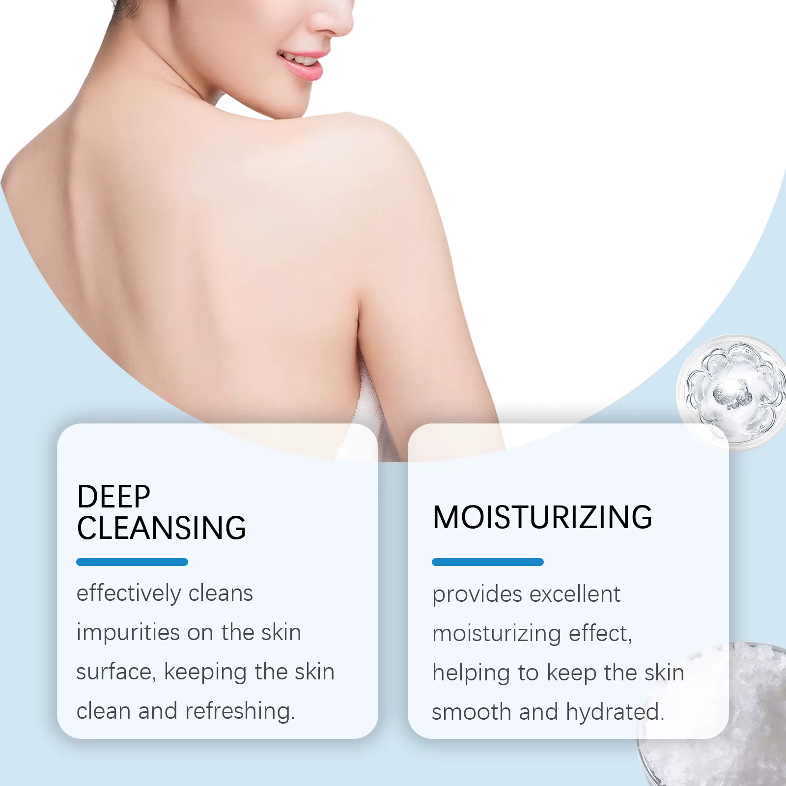 Sel de Bain d'Epsom Anti-Stress Exfoliant Nettoyant en Profondeur Magnésium Hydratant Relaxant pour le Corps