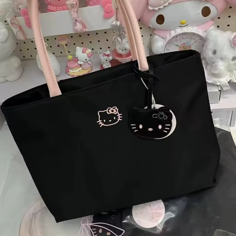 Sac à main grande capacité motif chat KT mignon, sac à main léger pour femme, mignon et raffiné, adapté aux jeunes filles