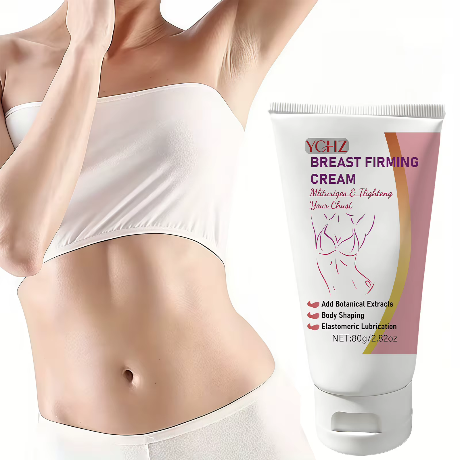 Crème pour les seins pour femmes - Contient du collagène