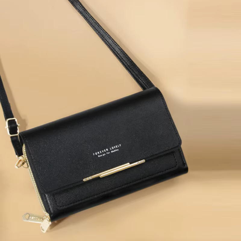 Sac à main multi-cartes pour femme, portefeuille coréen, grande capacité, sac lancé décontracté, paquet de téléphone portable, mode, nouveau style