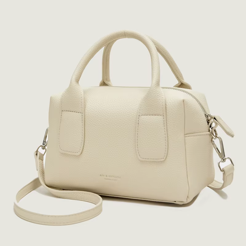 Mini sac Boston pour femme, sac à main à bandoulière simple en Pu, petit sac carré, disponible en trois couleurs, léger et polyvalent