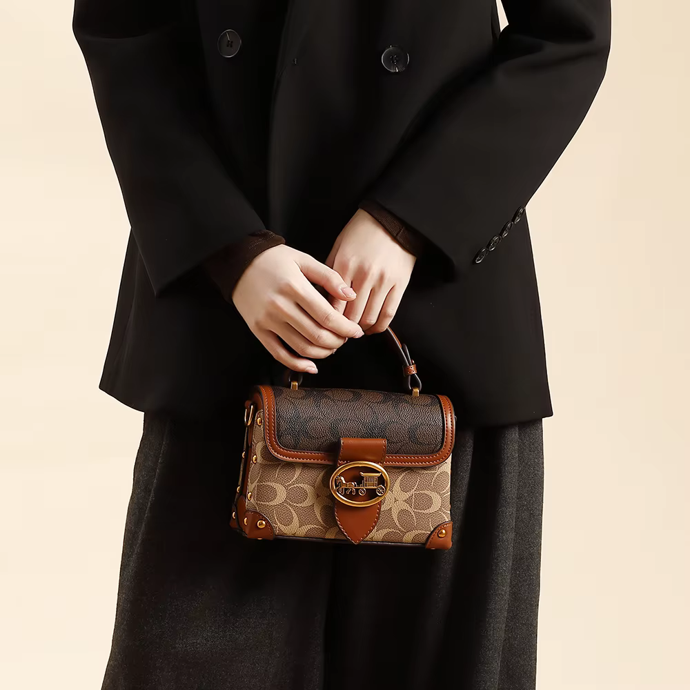 Sac à main pour femme 2026, nouvelle collection tendance, design contrastant, sac bandoulière haut de gamme