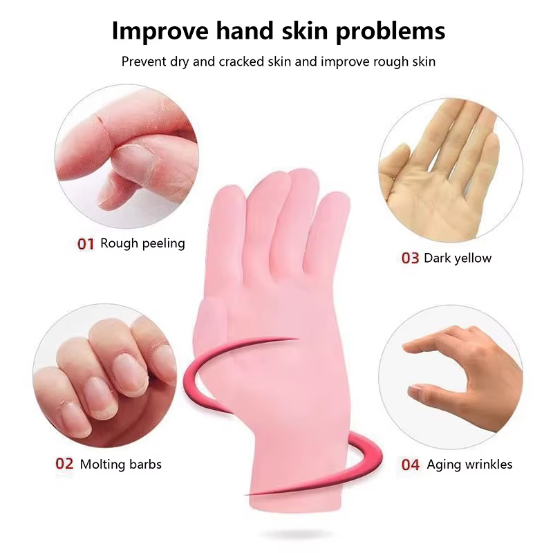 Chaussettes en gel hydratant en silicone