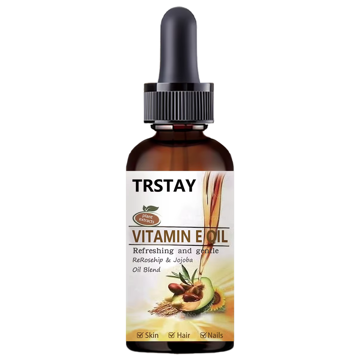 Nouveau 100% pur naturel vitamine E huile visage corps Massage Spa avocat huiles essentielles pressé à froid hydratant sérum