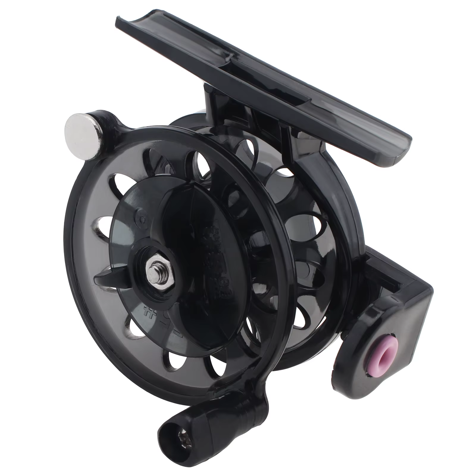 Moulinet de pêche portable mini 1:1 pour droitier, moulinet de pêche à la carpe en hiver sur glace, équipement de pêche extérieur