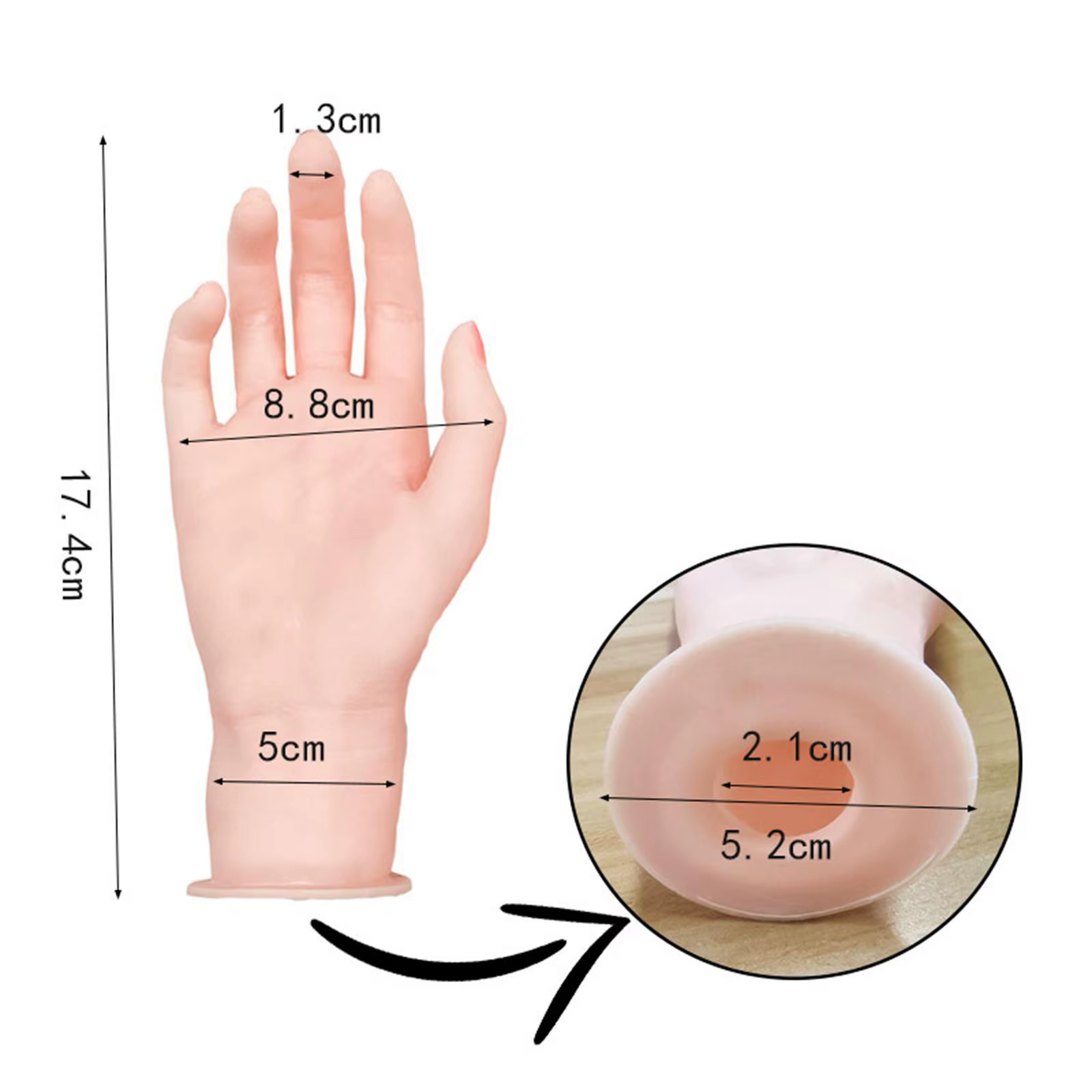 Anneaux de mannequin à main, collier d'organisation à domicile, présentoir à bijoux, modèle de pratique pour technicien des ongles et maire intérieur