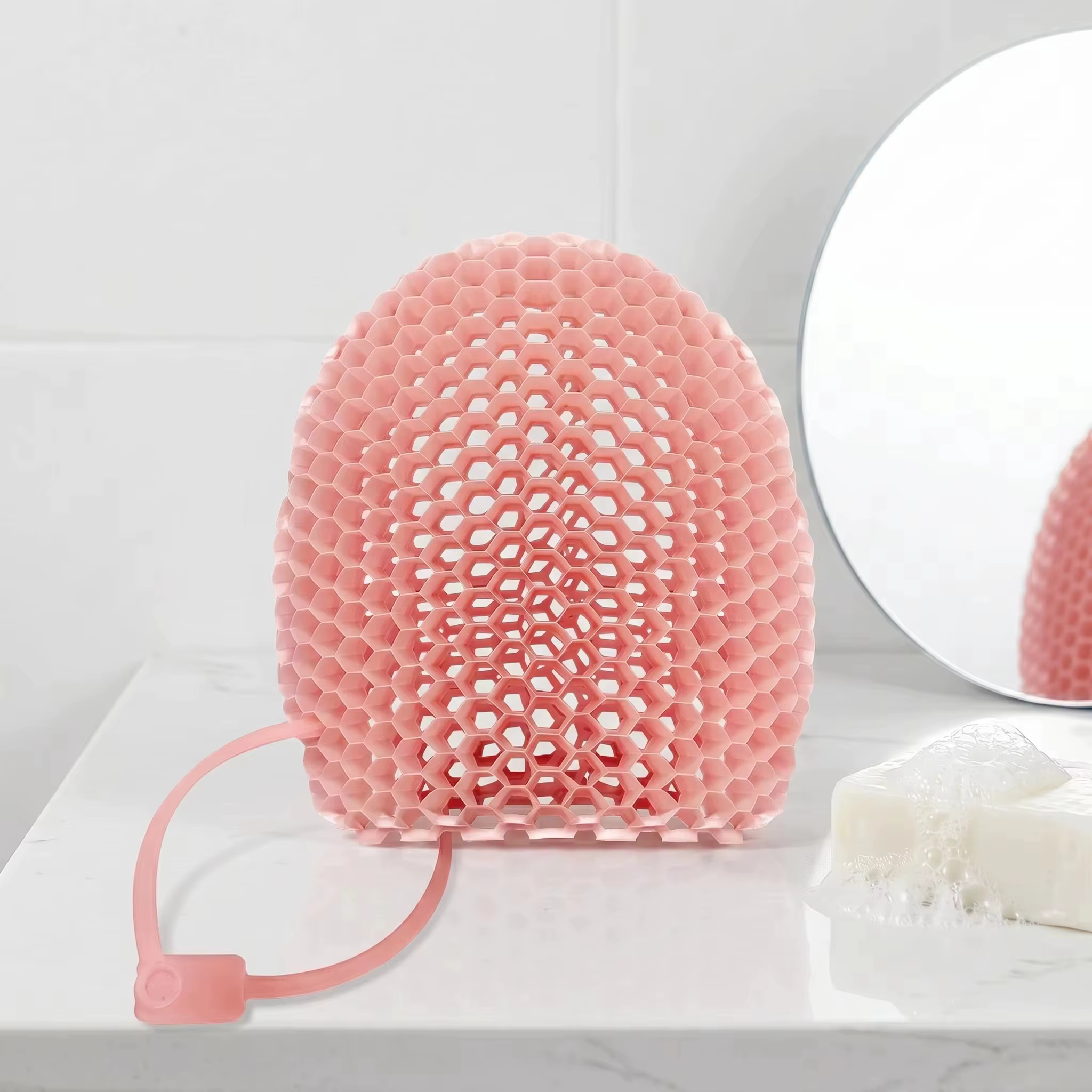 Gant de bain exfoliant en nid d'abeille