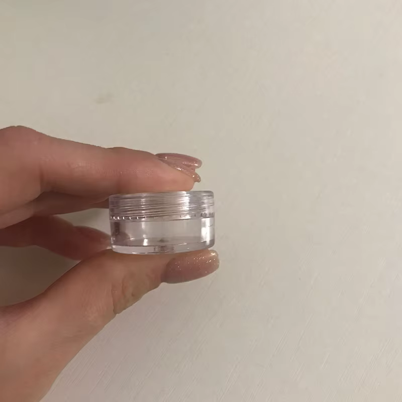 Mini pots cosmétiques transparents 5g pour échantillons de crème