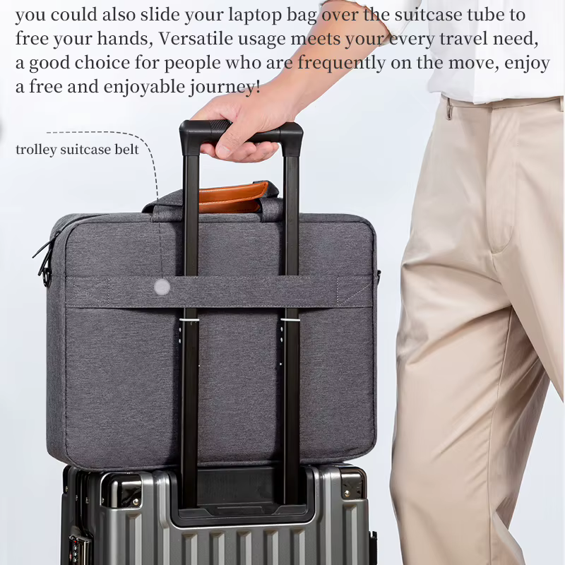 Sacoche pour ordinateur portable 15.6 pouces, sac à main pour hommes, école de commerce, voyage, travail, étui à bombes pour MacPleLenovo Acer Bali Dell