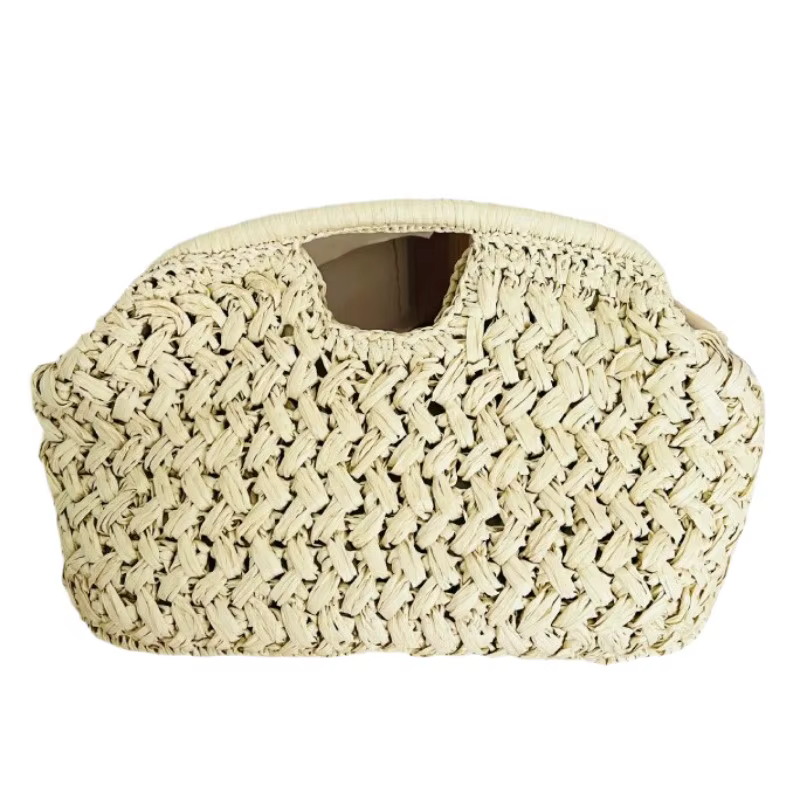 Sac à bandoulière pour femme, sac à main en papier tissé fait main avec fermeture, artisanal, premium, décontracté, plage, quotidien