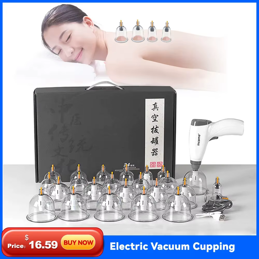 Ensemble de ventouses électriques Massage corps tasses Anti Cellulite ventouse sous vide physiothérapie masseur pots
