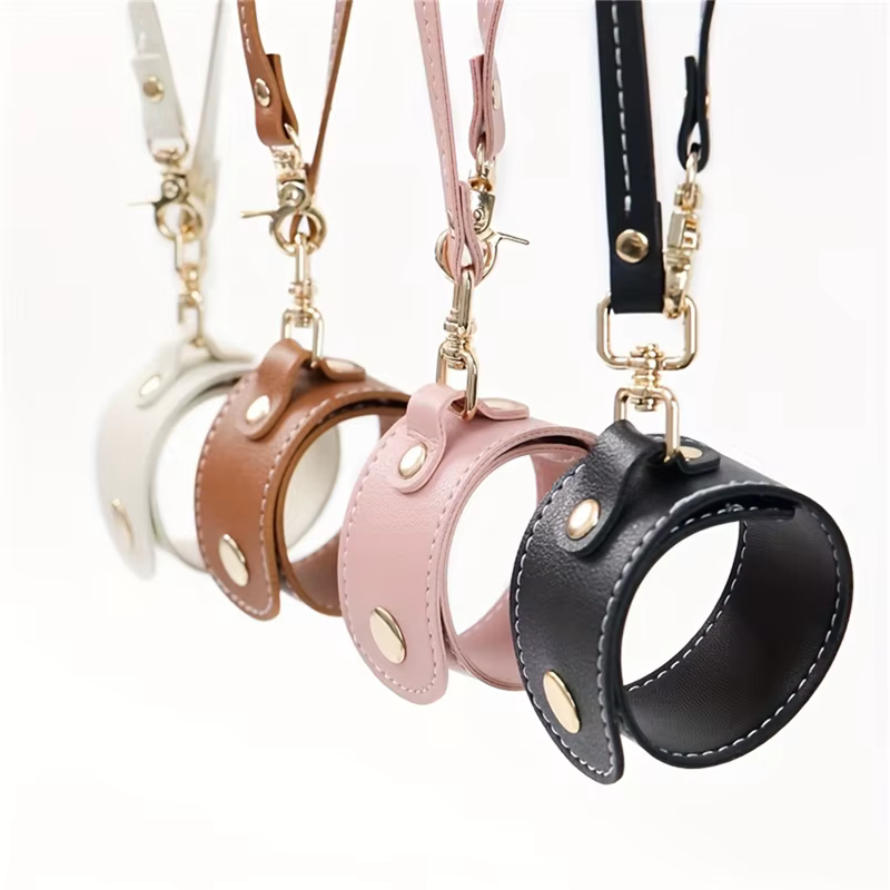Sangle porte-gant en cuir Vintage avec fermoir, porte-serviettes en cuir pour sac à main, sangle pour chapeau, Camping en plein air pour femmes