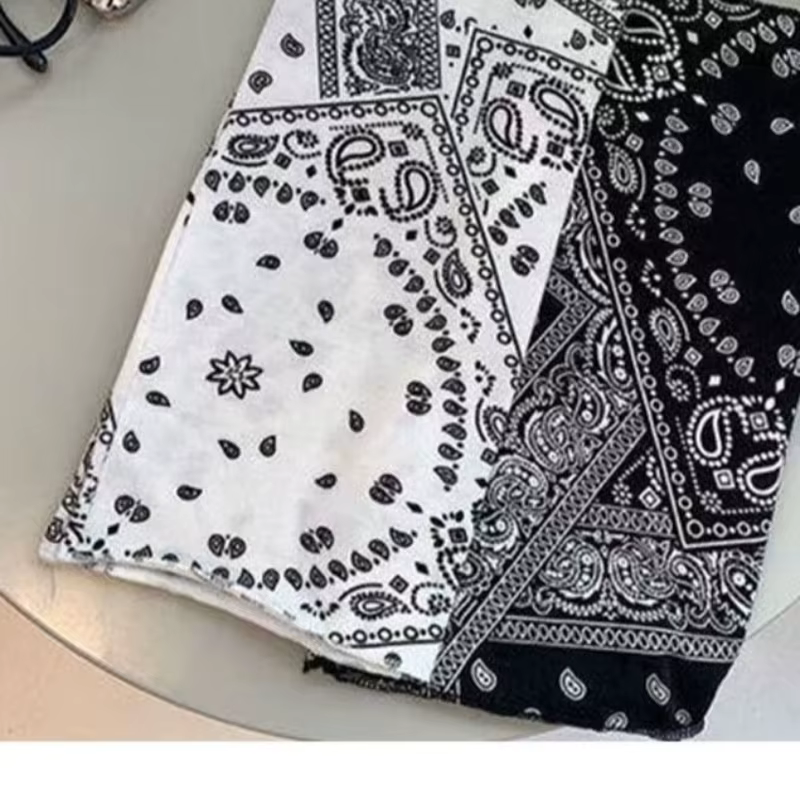 Manchettes polyvalentes avec motif floral cachemire pour hommes, manchettes rafraîchissantes tendance pour hommes, manchettes de protection solaire estivales