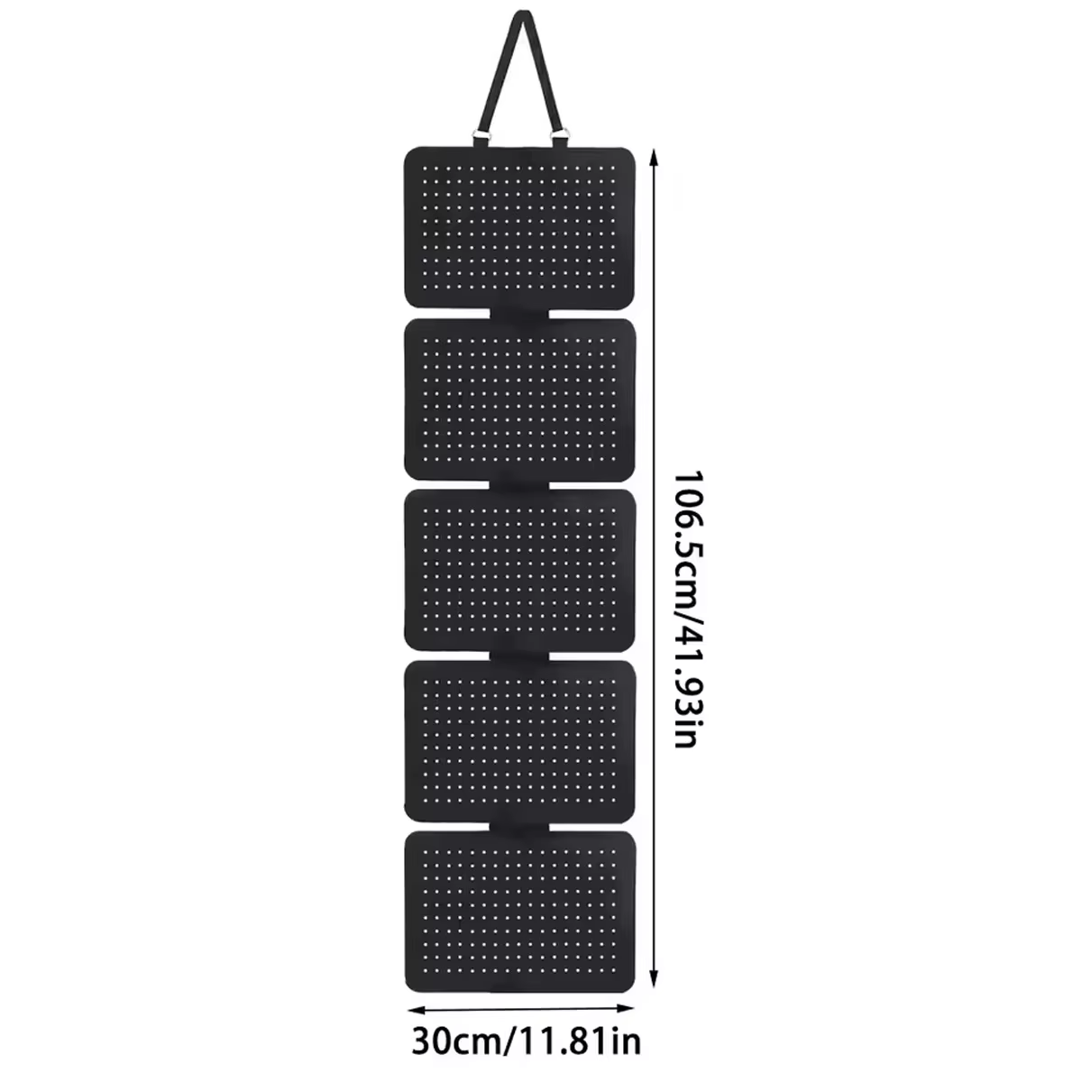 Sac suspendu pour rangement de bijoux à 5 couches, en feutre, pour boucles d'oreilles, broches, présentoir de badges, grande capacité, 1 pièce