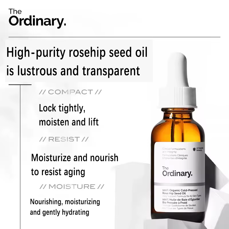 Huile de graines de cynorrhodon 100% biologique pressée à froid 30ml