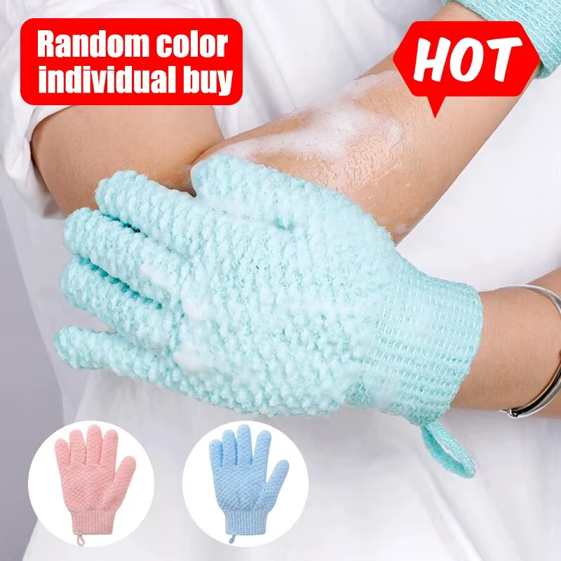 Serviette à friction gants de douche à cinq doigts
