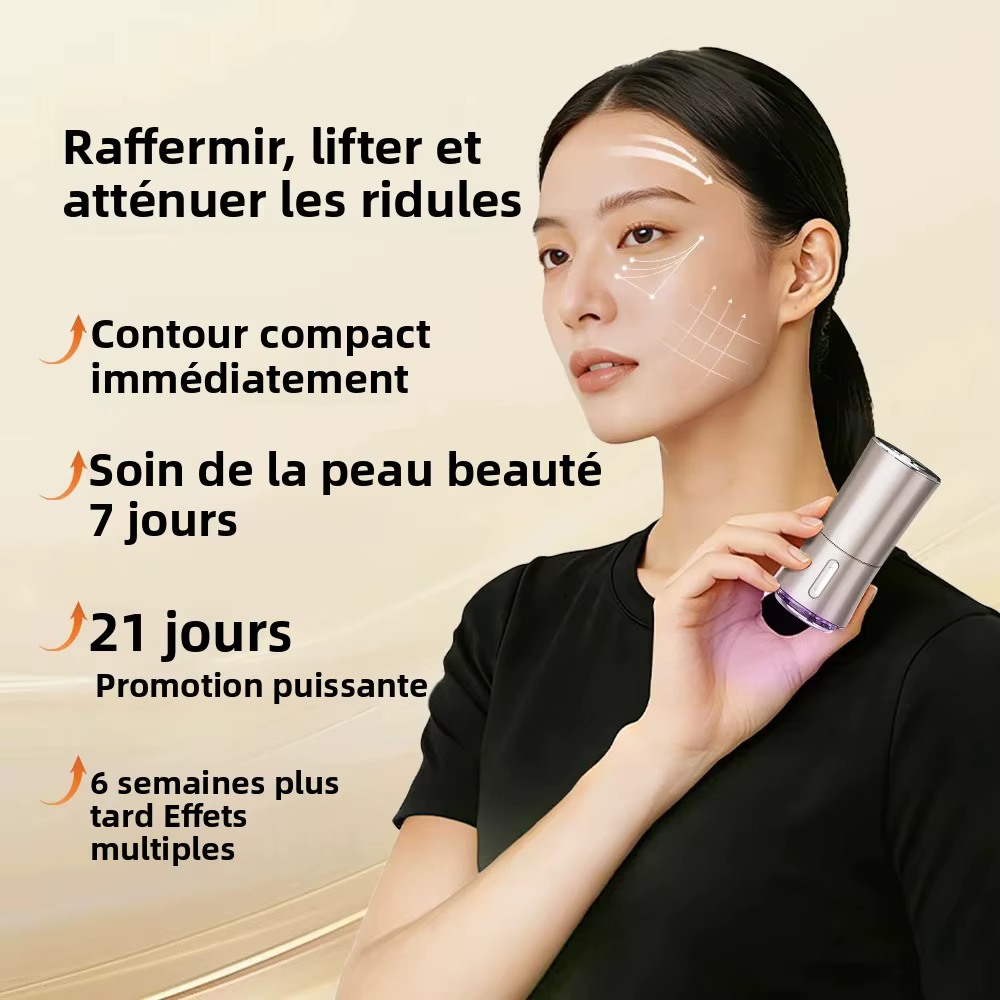 Appareil facial à aspiration sous vide et microcourant EMS