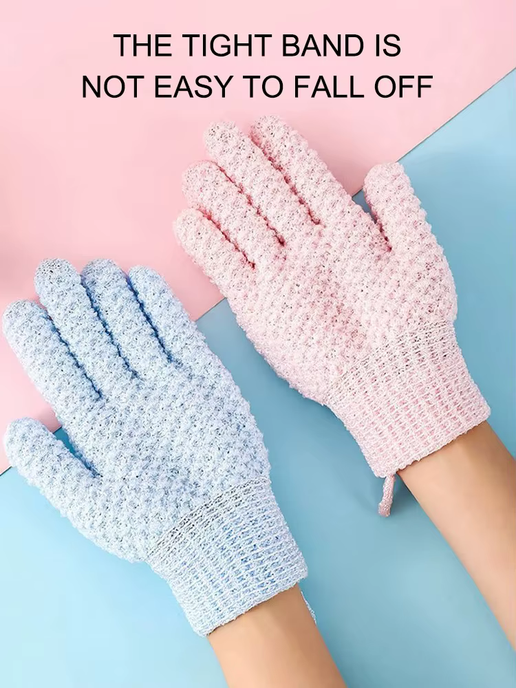Serviette à friction gants de douche à cinq doigts