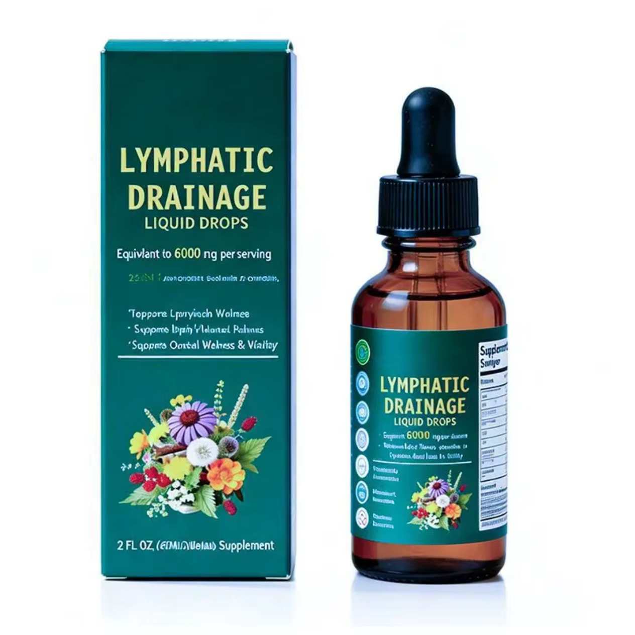 Offre Spéciale : Gouttes Liquides de Drainage Lymphatique – Formule Naturelle à Base de Plantes pour Stimuler la