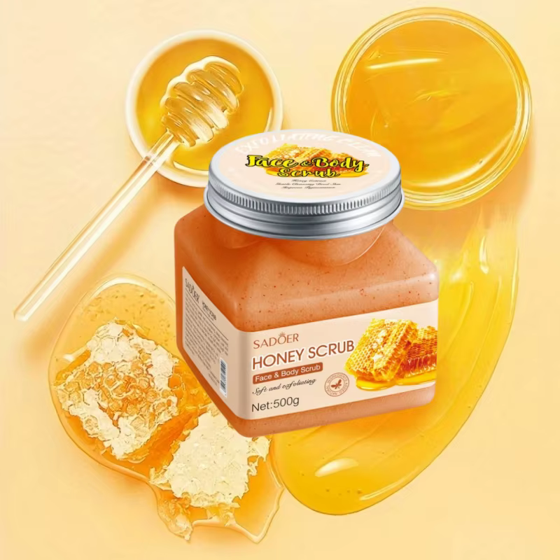 Gommage exfoliant et nettoyant au miel 500g