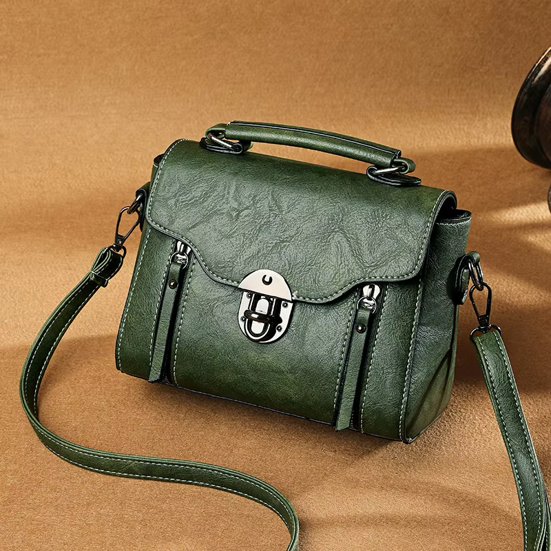 Sac bandoulière rétro tendance pour femme, petit sac carré polyvalent, sac à main et sac à l'épaule, idéal pour le quotidien, en PU souple