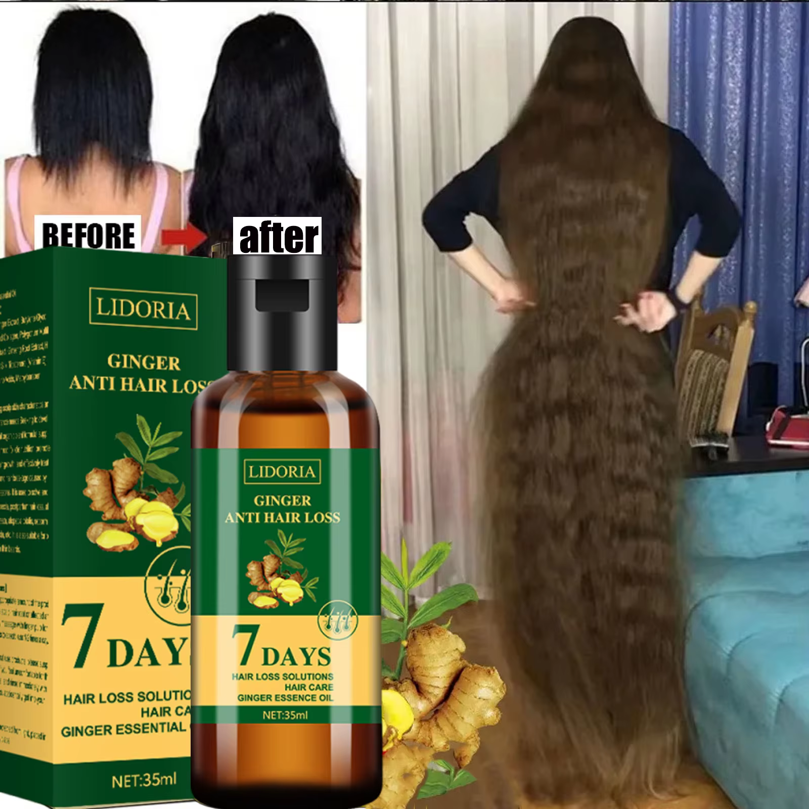 Sérum de croissance des cheveux, capsules essentielles pour une repousse rapide en 7 jours, anti-perte de cheveux, réparation de la calvitie, traitement du cuir chevelu endommagé, pour femmes et homme