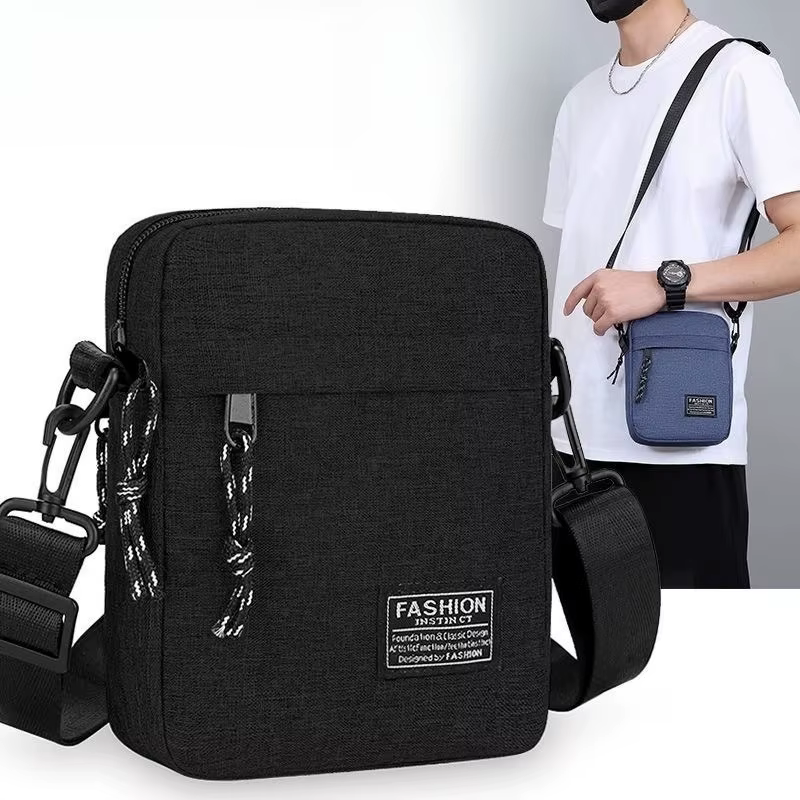 Mini sac à bandoulière pour homme et femme, pochette de téléphone légère et décontractée pour les voyages avec sangle réglable, pour un usage quotidien et les voyages