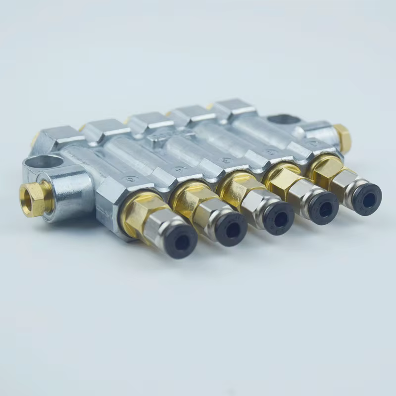 Distributeur d'huile de graisse volumétrique de détective/Valve séparateur/diviseur 5 sorties pour vanne de Distribution de sortie d'huile RH3500