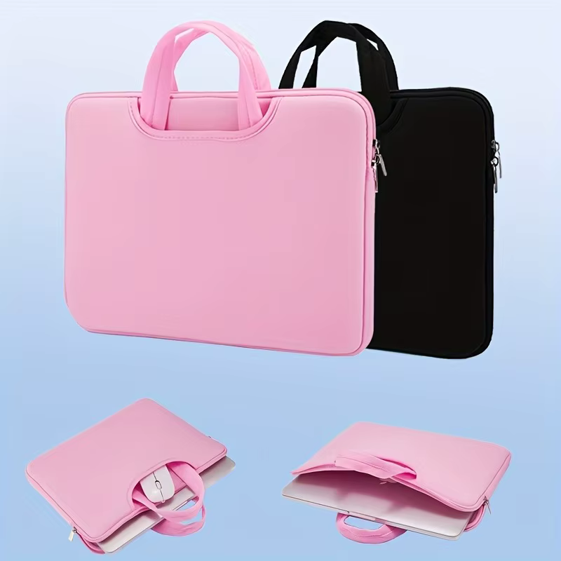 Sac à main pour ordinateur portable 13/14/15/15,6 pouces, pochette avant pouvant contenir de l'alimentation, de la souris et du grand espace