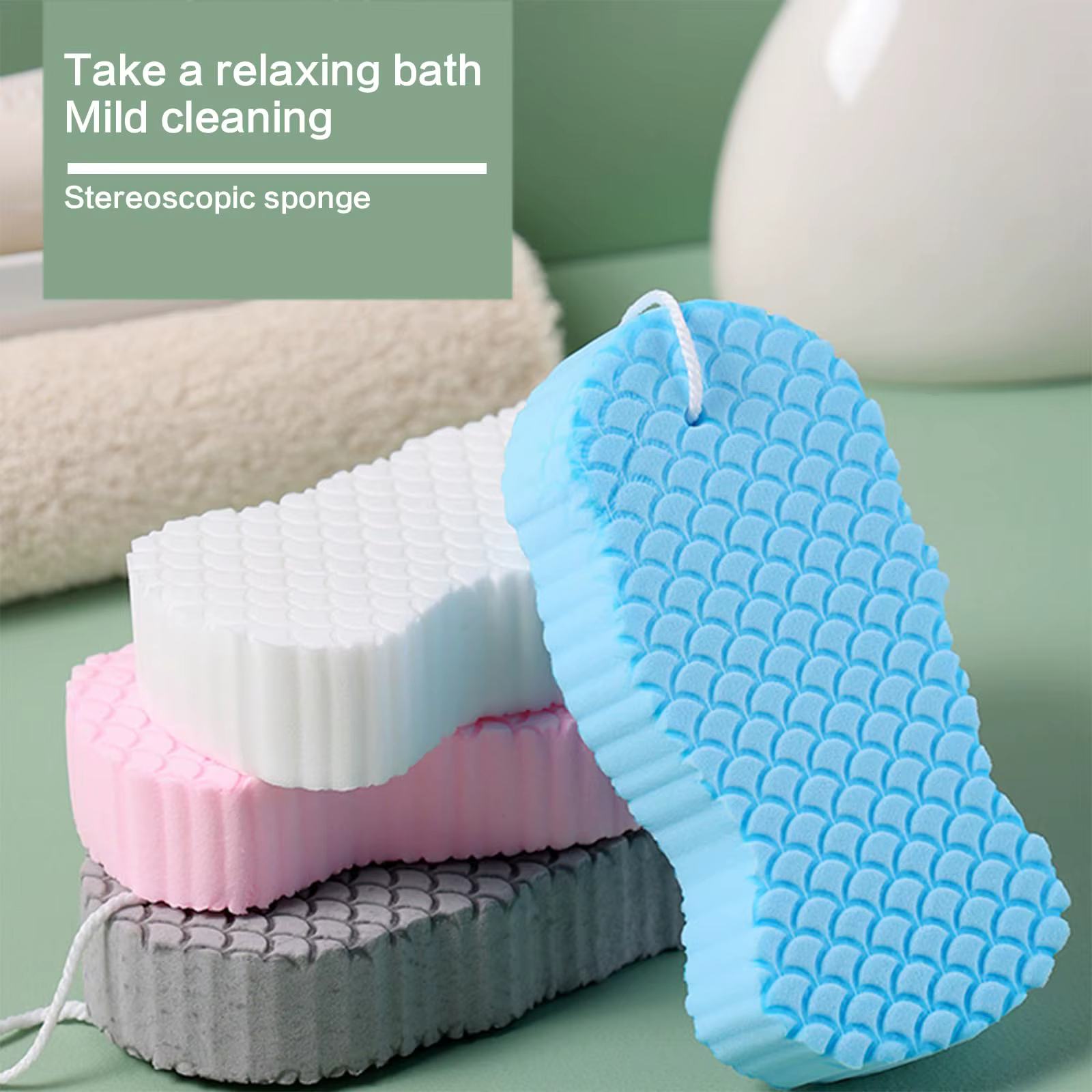 1pc doux éponge corps épurateur bain exfoliant gommage
